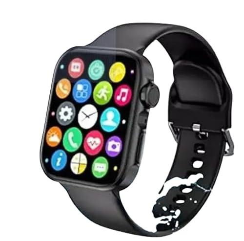 Smart Watch with Fitness Tracker | Waterproof Full Touch Screen | Multiple Sports Modes, Heart Rate & Sleep Monitor – Black