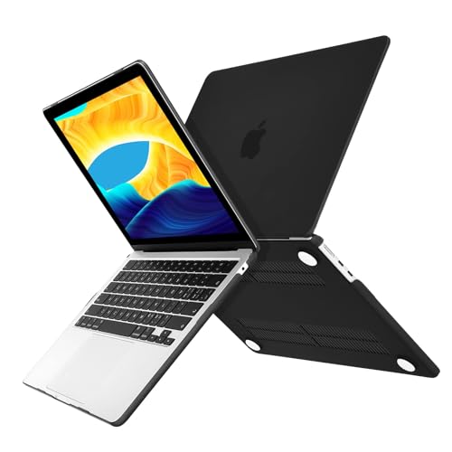 EooCoo Case Compatible for New MacBook Air 13.6 inch M4 A3240 M3 A3113 M2 A2681 with Touch ID,2025 2024 2022 Release,M2 M3 M4 Air 13'' Laptop Protective Plastic Hard Shell Cover,Matte Surface, Black - Image 8
