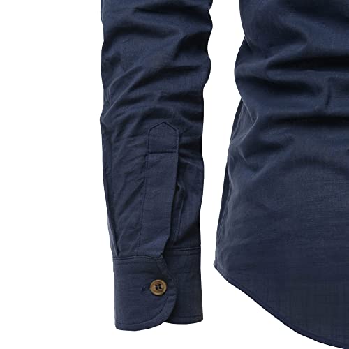 EDINWOLF Men's Cotton Kurta (Navy) - S - Image 7
