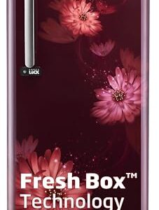 Voltas Beko โA Tata Productโ 210 L 3 star Made-in-India Direct cool Refrigerator (RDC245C / W0DWE0M000UGD, Dahlia Wine)
