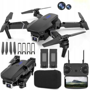Drone with Dual 4K Camera for Adults | WiFi FPV RC Quadcopte| Live Video, Altitude Hold, 360° Flip, Headless Mode, One Key Takeoff & Carry Case DRN10