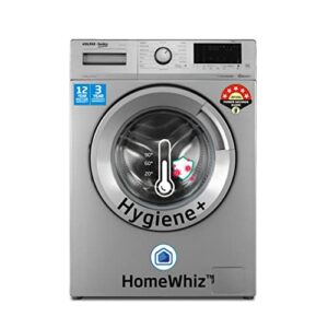 Voltas Beko 6.5kg, Inverter, 5 Star Front Load Washing Machine (WFL6512VTSS, Silver), Steam Wash,Stain Expert