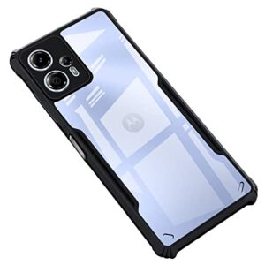Amazon Brand - Solimo Mobile Cover for Motorola Moto G13 (Polycarbonate, Thermoplastic Polyurethane_Matte Black)
