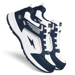 BRUTON Men's White Blue Mesh Upper with EVA Sole Sports Shoes -UK 10