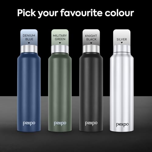 PEXPO Chromo 1000 ISI Certified Stainless Steel Sports/Fridge Water Bottle, 950ml, Black, Pack of 2 | BPA Free | Water Bottle for Office, Gym, School, Yoga, Trekking, Men, Women and Kids - Image 7