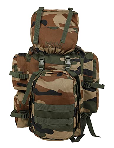 INDIAN SPORTS GEAR 85 litres Rucksack + Detachable Day Pack, Combat