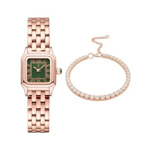 Carlton London Women Chloe Green mini analoge Watch - CLWWS-01 | Diwali Gift Set