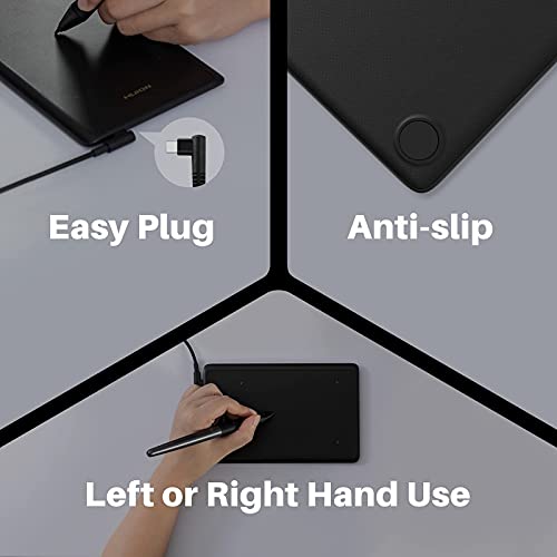 HUION H420X OSU Tablet Graphic Drawing with 8192 Levels Pressure Battery-Free Stylus, 4.17x2.6 inch/10.59 x6.60 cm Tablet Compatible with Window/Mac/Linux/Android for OSU Game, Online Teaching Black - Image 7