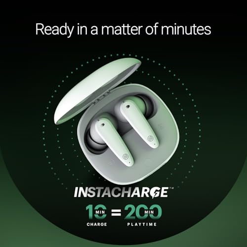 Noise Buds VS404 in Ear Truly Wireless Earbuds with 50H of Playtime,3 EQ Modes, Quad Mic with ENC, Instacharge(10 Min=200 Min),10mm Driver, BT v5.3 (Snow White) - Image 4