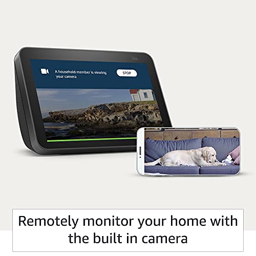 Amazon Echo Show 8 (2nd Gen) - Smart speaker with 8" HD screen, stereo sound & hands-free entertainment with Alexa (Black) - Image 3