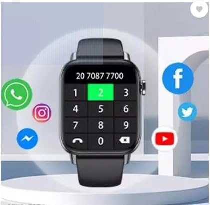 Smart Watch with Fitness Tracker | Waterproof Full Touch Screen | Multiple Sports Modes, Heart Rate & Sleep Monitor – Black - Image 2