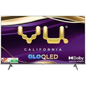 VU 164cm (65 inches) GloQLED Series 4K QLED Smart Google TV 65GLOQLED25