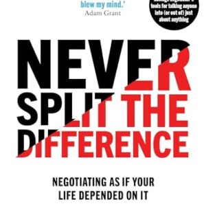 Classic Shine Never Split The Difference By Chris Voss Negotiation Book Paperback In English (KVS.CS_888)