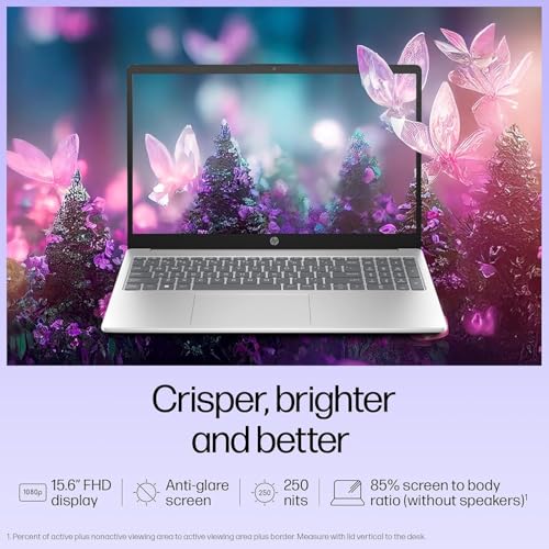 HP 15, Intel Core i3-1315U-13th Gen Laptop (8GB DDR4 Ram,512GB SSD) Anti-Glare, Micro-Edge,15.6'' FHD, Win11,M365 Basic(1yr),Office Home24, Silver,1.59kg, FHD 15-FD0569TU/FD0129TU - Image 5