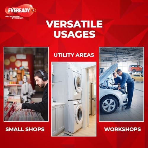 Eveready 40W LED Hammer Bulb | High CRI & High Efficiency | Energy Efficient | Mercury-Free | 4KV Surge Protection | 100 Lumens Per Watt | Cool Day Light (6500K) (pack of 10) - Image 5
