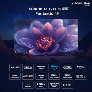 Xiaomi 138 cm (55 inch) FX Ultra HD 4K Smart LED Fire TV L55MB-FIN