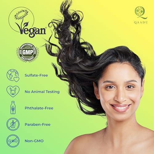QAADU Natural Hair Shampoo | Herbal Formula with Bhringraj, Rosemary & Ylang Ylang | Sulphate & Paraben Free | Ideal for Thin, Dry, and Damage-Prone Hair | Nourishing & Anti-Dandruff | 200ml - Image 6