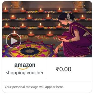 Amazon Shopping Voucher - Happy Diwali Celebration (Animated)