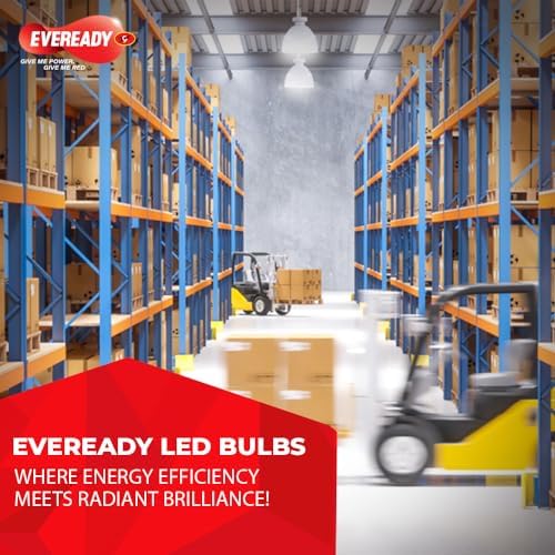 Eveready 40W LED Hammer Bulb | High CRI & High Efficiency | Energy Efficient | Mercury-Free | 4KV Surge Protection | 100 Lumens Per Watt | Cool Day Light (6500K) (pack of 10) - Image 4