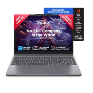 Lenovo IdeaPad Slim 3 14" (35.5cm) FHD Laptop | Intel Core i5-12450H 12th Gen | 16GB RAM | 512GB SSD | Windows 11 | MS Office 2024 | Grey | 1.37Kg | Model 83EQ0074IN​