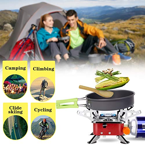 REHTRAD 8 Pcs Camping Cooking Set,Camping Accessories for Outdoor,Camping Utensils with Carry Bag,Camping Bowl Pot Pan Set - Image 3