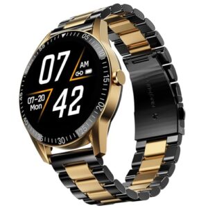 Fire-Boltt Talk 2 Pro Ultra 1.39" Round Display Stainless Steel Luxury Smart Watch, Bluetooth Calling & 360 Health Monitoring, 123 Sports Modes, Inbuilt Voice Assistant (Black Dual)