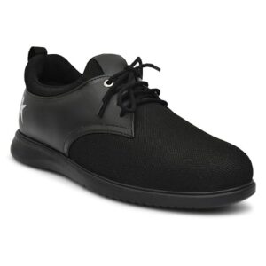 HEALTH FIT Orthopedic & Diabetic Sports Shoes Breathable Soft Sole Ultra-Lightweight Shoes Without Laces for Men's 1727 BK 7 UK Black