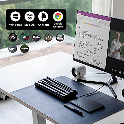 HUION H420X OSU Tablet Graphic Drawing with 8192 Levels Pressure Battery-Free Stylus, 4.17x2.6 inch/10.59 x6.60 cm Tablet Compatible with Window/Mac/Linux/Android for OSU Game, Online Teaching Black - Image 5