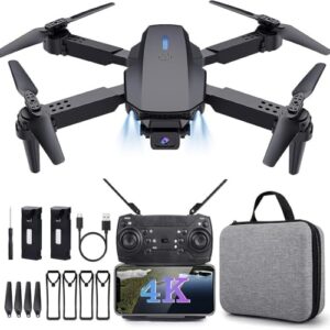 dRoNe wItH hD DuAl cAmErA BrUsHlEsS MoToR, oNe cLiCk tAkEoFf/lAnDiNg FlIp rOlLiNg gEsTuRe cOnTrOl wI-Fi cAmErA ReMoTe cOnTrOl -X DrOnE (E-88)