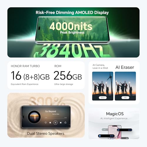 HONOR X9c 5G Dual SIM (8GB RAM, 256GB Storage) | Ultra Durable | 108MP AI OIS Camera | 6600mAh Battery | 3840Hz Risk-Free Dimming Display | with Charger (Jade Cyan) - Image 6