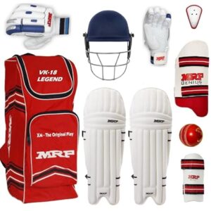 XM MRP Legend VK-18 Neo Without Bat Complete Cricket kit (4 no (Ideal for 8-10 Years) Without bat)