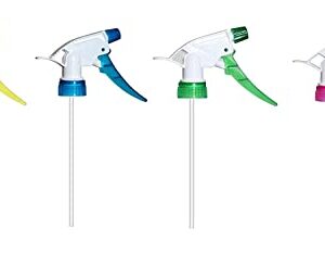 ALTRUIST Spray Bottle Nozzle Head, Sprayer for Bottle for Home, Salon and Office Purpose, Fits on Every Bottle Plastic Trigger (Assorted Color) Set of 4