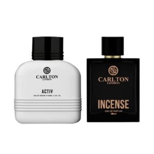 Carlton London Men Edp Gift Set 2 | Men's Activ & Incense Liquid musk Perfume - 100Ml Each | Gift Set For Anniversary Birthday | Combo Pack For Men | Diwali perfume gift set