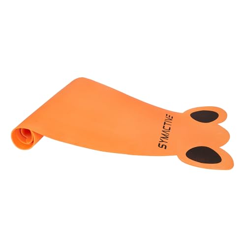 Amazon Brand - Symactive 4 Mm Anti-Skid Lightweight Ldpe Printed Yoga Mat With A Carrying Strap For Kids For Workout, Yoga And Fitness (Orange, 2X5 Ft, Panda), Pink