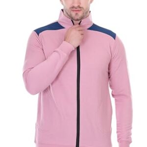 Men's Winter Jacket, Grey, Full Zip,MEN WINTER WEAR (IN, Alpha, XL, PINK)