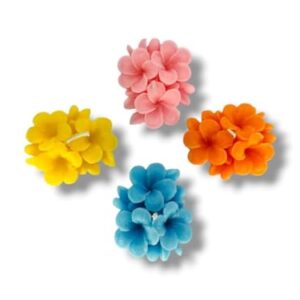 RK Sales Aesthetic Decorative Aaurja Flower Candles Scented Wax Floral Design Romantic Ambiance Home Decor Flower Handcrafted for Festival Diwali Anniversary Valentine Day-2PCS (Aaurja Flower Candle)