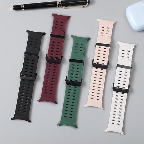 STRAPY Marine Silicone Band Compatible with Samsung Galaxy Watch 7 Ultra Band 47mm Smartwatch, Silicone Sport Strap Fit for Samsung Galaxy Ultra Smart Watch Straps for Men Women (Starlight) - Image 5