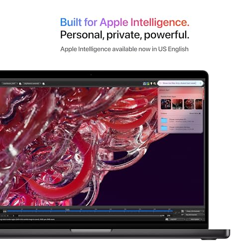 Apple 2024 MacBook Pro Laptop with M4 chip with 10‑core CPU and 10‑core GPU: Built for Apple Intelligence, (14.2″) Liquid Retina XDR Display, 14GB Unified Memory, 1TB SSD Storage; Space Black - Image 4