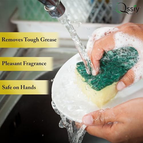 Qssiy Green Apple Dishwash Gel, 5L Can | Tough on Grease, Gentle Hands, Bulk Refill - Image 5