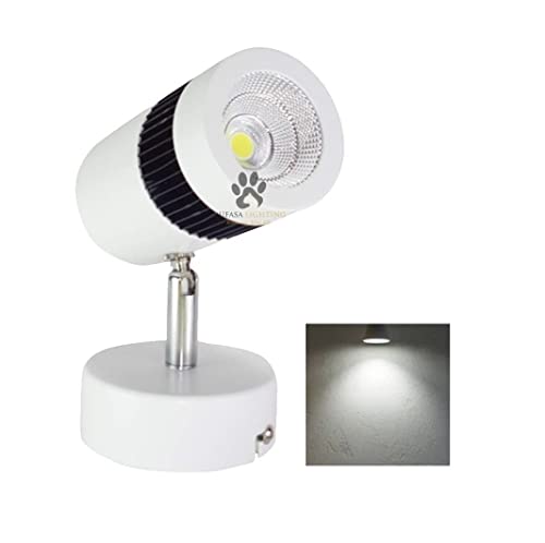 Mufasa 9 Watts White Body LED Spot Focus Wall Light- (White, Aluminium)