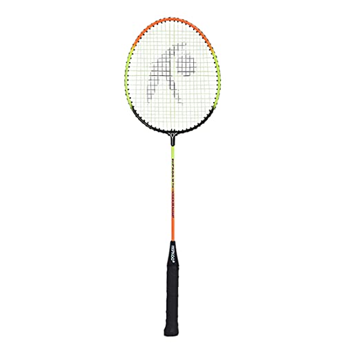 Hipkoo Sports HR 16 Aluminum Badminton Complete Racquets Set | 2 Wide Body Racket, 3 Feather Shuttlecocks and Net | Ideal for Beginner | Lightweight & Sturdy (Orange) - Image 2
