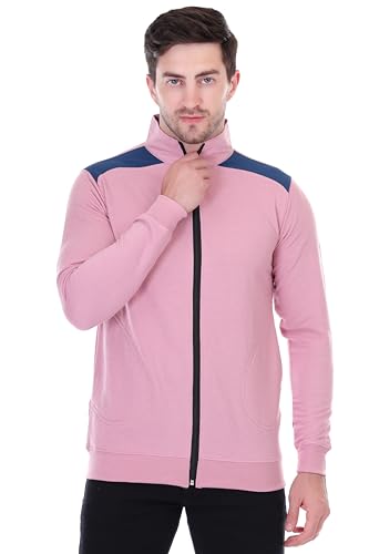 Men's Winter Jacket, Grey, Full Zip,MEN WINTER WEAR (IN, Alpha, XL, PINK)