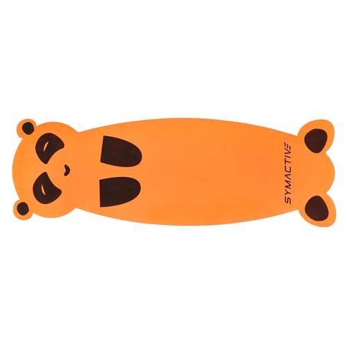 Amazon Brand - Symactive 4 Mm Anti-Skid Lightweight Ldpe Printed Yoga Mat With A Carrying Strap For Kids For Workout, Yoga And Fitness (Orange, 2X5 Ft, Panda), Pink - Image 9