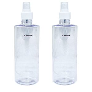 ALTRUIST Mist Spray Bottle for Sanitizer 500ml, Spray Bottle Multi Used for Hand Sanitizer Refillable Empty Bottle Transhparent (Set of 2)