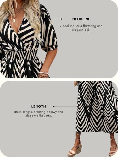 GRECIILOOKS Women's Rayon Bohemian Ankle Length Dress (GL-WD1235_Black_S), Casual Dress - Image 5