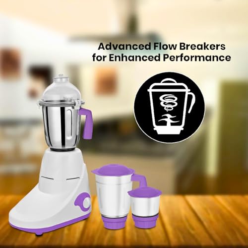 Drumstone DIWALI SPECIAL ๐๐ YEAR ๐๐๐๐๐๐๐๐๐ Mixer Grinder 500W with 3 Large Jars 750W Power Plus Motor Break-Resistant Polycarbonate Transparent Jar Durable & Powerful Mixer for Kitchen Use - Image 2