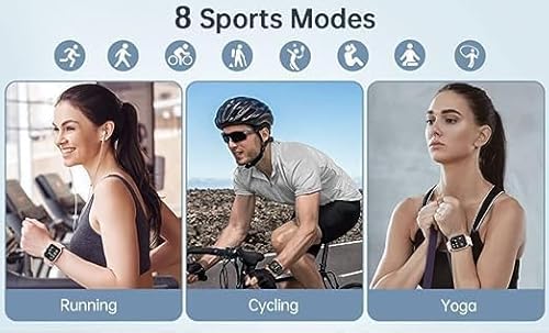 SKY BUYER Smart Watch ID116 Plus 2025 Latest Smartwatch – Waterproof Bluetooth Fitness Band with Multi-Sport Modes – Black - Image 4