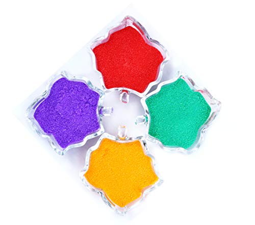 Diwali gifts for employees/diwali gift hamper/diwali gift/gift set-Box of Cadbury Celebration+Lakshmi charan paduka+designer diya+4 rangoli colours+diwali greeting card - Image 6