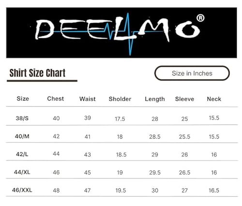 DEELMO Men's Regular Fit Cotton Blend Full Sleeves Solid Casual Shirt Blue - Image 3