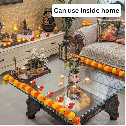 Indian Karigar 24 Pcs Water Diyas for Home Decoration | 48hrs Burnning | Diwali Decoration for Home Light | AG3+ Battery | Flameless | Pet Friendly | Water Sensor Diya Lights (Water Diyas Pack of 24) - Image 8